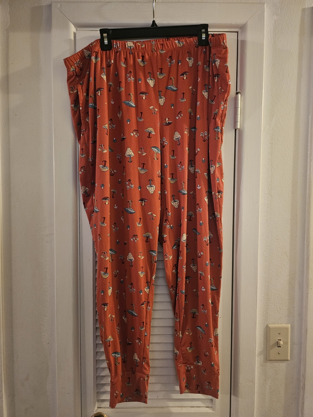 3/$13 Rust Orange Mushroom Print Lounge Pants